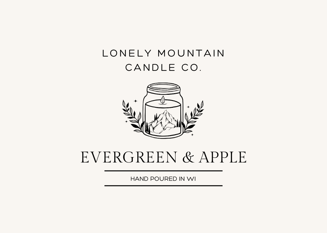 6.5 oz Candle - Evergreen & Apple