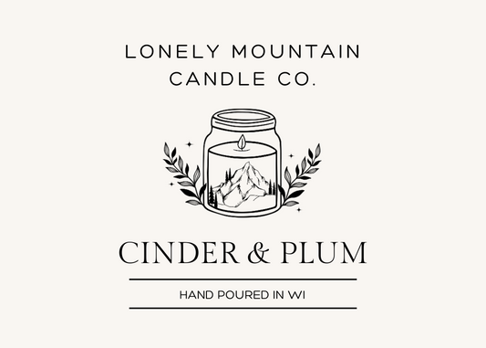 6.5 oz Candle - Cinder & Plum