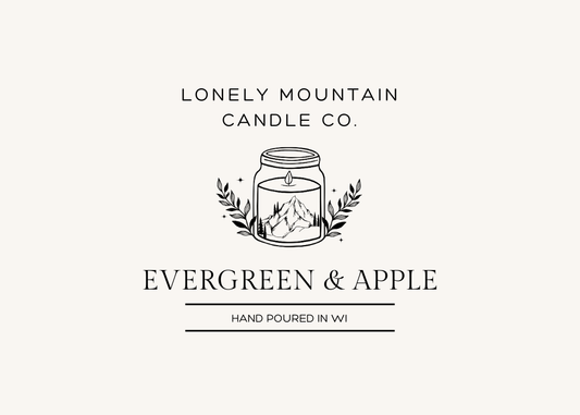 10 oz Candle - Evergreen & Apple